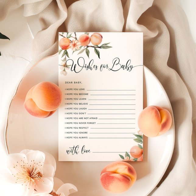 Kleiner Pfirsich auf dem Weg Wünsche für das Baby (Von Creator hochgeladen)