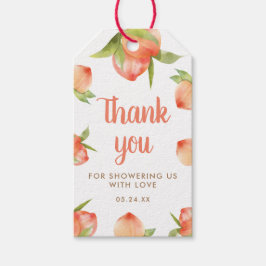 Kleiner Pfirsich ist auf dem Weg Mädchen Dusche Ge Geschenkanhänger