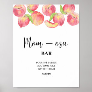 Kleiner Pfirsich \ Mom-osa Bar Plakat