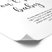 Kleiner Pfirsich Sag kein Baby Poster (Ecke)