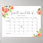 Kleiner Pfirsich schätzt die Fälligkeit Datum Kale Poster (Vorne)