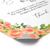 Kleiner Pfirsichschlauch Poster (Ecke)