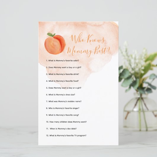 Kleiner Pfirsichsommer, der Mommy Best Game kennt (Stehend Vorderseite)