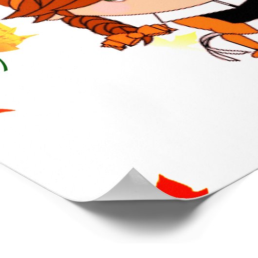 Kleiner Pilgrim Erntedank Custom Poster (Ecke)