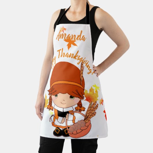 Kleiner Pilgrim Erntedank Custom Schürze (InSitu)