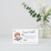 Kleiner Pilot Baby Dusche Windel Tombola Begleitkarte (Stehend Vorderseite)