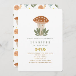 Kleiner Pilz Einladung zum Geburtstag