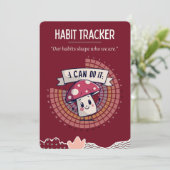 kleiner Pilz-Habit-Tracker (Stehend Vorderseite)