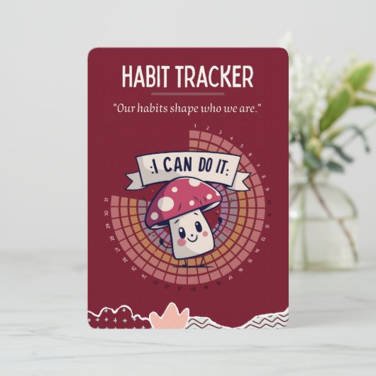 kleiner Pilz-Habit-Tracker (Stehend Vorderseite)