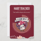 kleiner Pilz-Habit-Tracker (Vorderseite)