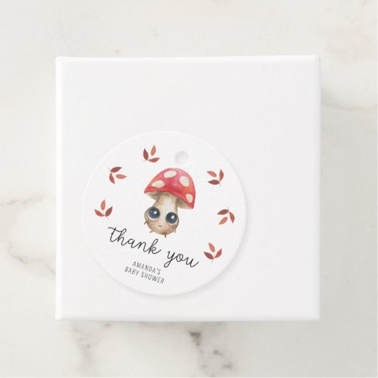 Kleiner Pilz - Kinderdusche danke Geschenkanhänger (Beispiel)