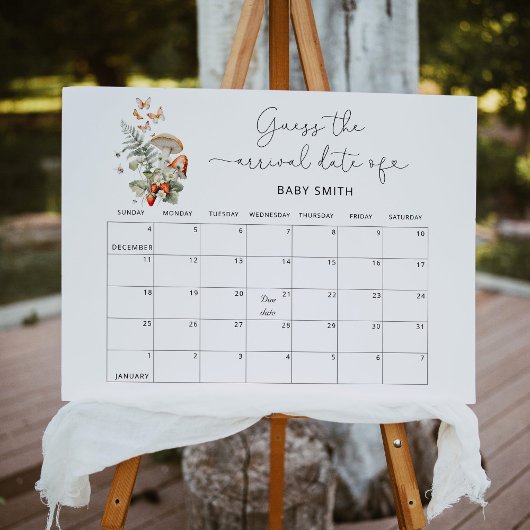 Kleiner Pilzfall Wald Ratet das Fälligkeitsdatum Poster