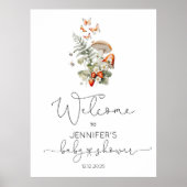 Kleiner Pilzholz Babydusche/WC Poster (Vorne)