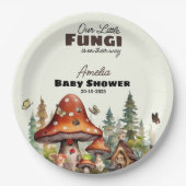 kleiner Pilzpilz-Wald Pappteller (Vorderseite)