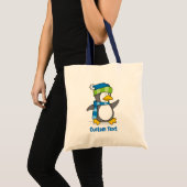 Kleiner Pinguin auf Schneebeutel Tragetasche (Vorderseite (Produkt))