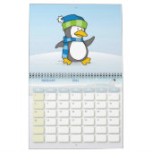 Kleiner Pinguin beim Schnee Kalender (Feb 2026)