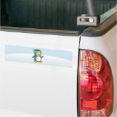 Kleiner Pinguin, der auf Schnee geht Autoaufkleber (Auf Lkw)