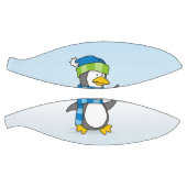 Kleiner Pinguin, der auf Schnee geht Basketball (Panele)