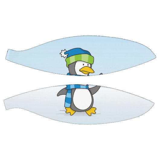 Kleiner Pinguin, der auf Schnee geht Basketball (Panele)