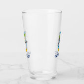 Kleiner Pinguin, der auf Schnee geht Glas (Links)