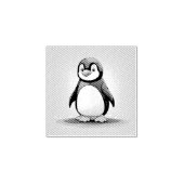 Kleiner Pinguin Gummistempel (Prägung)