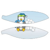 Kleiner Pinguin mit Schneebällen Basketball (Panele)