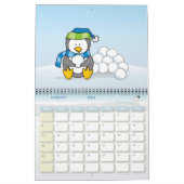 Kleiner Pinguin mit Schneebällen Kalender (Jan 2026)