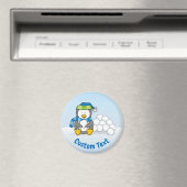 Kleiner Pinguin mit Schneebällen Magnet (In Situ (Geschirrspüler))