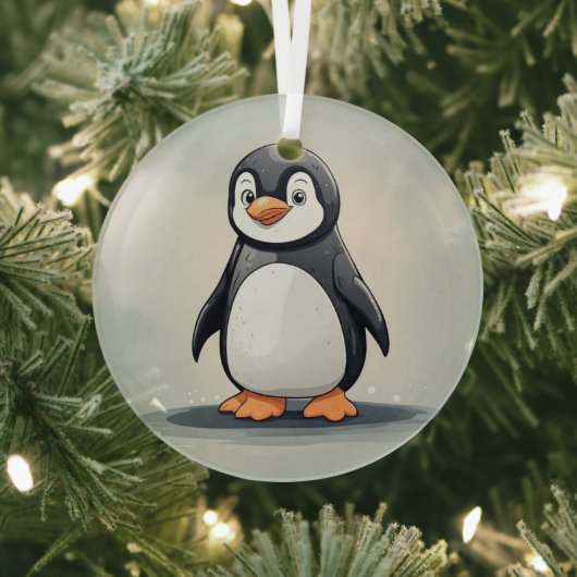 Kleiner Pinguin Ornament Aus Glas (InSitu)
