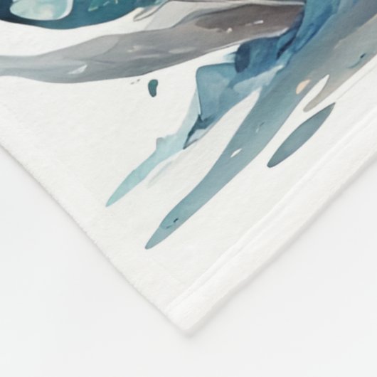 Kleiner Pinguin Personalisiert Fleecedecke (Ecke)