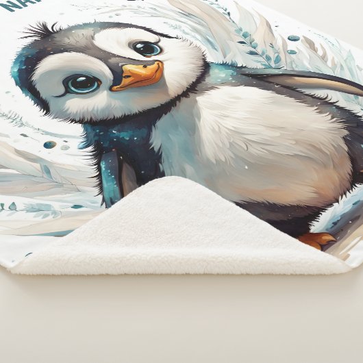 Kleiner Pinguin Personalisiert Sherpadecke (3/4)