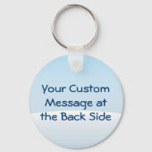 Kleiner Pinguin Spaziergang auf dem Schnee Schlüss Schlüsselanhänger (Rückseite)