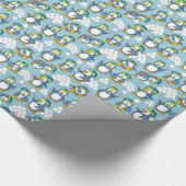 Kleiner Pinguinhintergrund Geschenkpapier (Ecke)