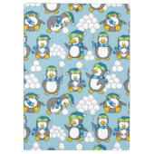 Kleiner Pinguinhintergrund Klemmbrett (Rückseite)