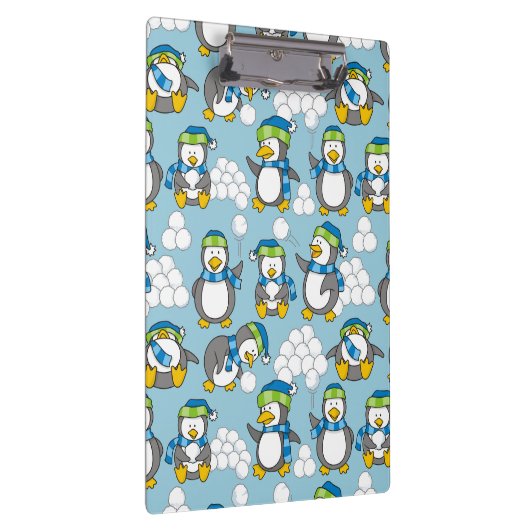 Kleiner Pinguinhintergrund Klemmbrett (Rechts)
