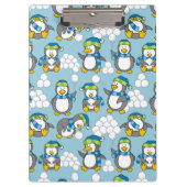Kleiner Pinguinhintergrund Klemmbrett (Vorderseite)