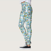 Kleiner Pinguinhintergrund Leggings (Links)