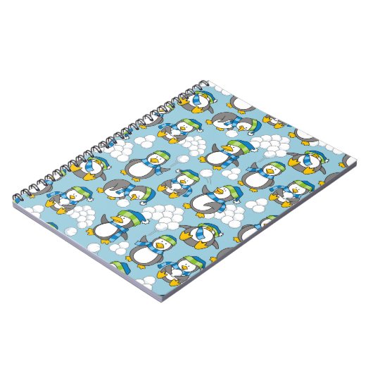 Kleiner Pinguinhintergrund Notizblock (Linke Seite)