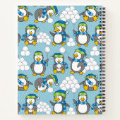 Kleiner Pinguinhintergrund Notizbuch (Rückseite)