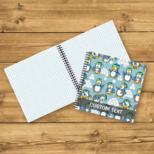 Kleiner Pinguinhintergrund Notizbuch