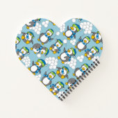 Kleiner Pinguinhintergrund Notizbuch (Rückseite)