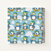 Kleiner Pinguinhintergrund Notizbuch (Rückseite)
