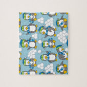 Kleiner Pinguinhintergrund Puzzle (Vertikal)