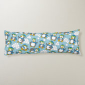 Kleiner Pinguinhintergrund Seitenschläferkissen (Rückseite)