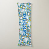 Kleiner Pinguinhintergrund Seitenschläferkissen (Vorderseite Vertikal)