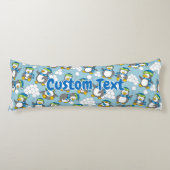 Kleiner Pinguinhintergrund Seitenschläferkissen (Vorderseite)