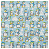 Kleiner Pinguinhintergrund Stoff (Muster)