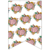 Kleiner Pink Pumpkin Es ist ein Mädchen Baby Dusch Wimpelkette (Erste Fahne)