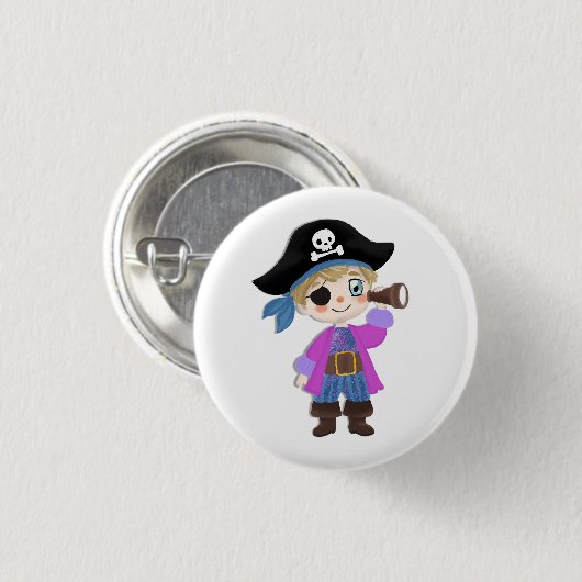 kleiner Pirat Button (Vorne & Hinten)