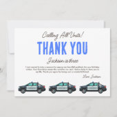 Kleiner Polizeioffizier Geburtstag | Personalisier Dankeskarte (Vorderseite)